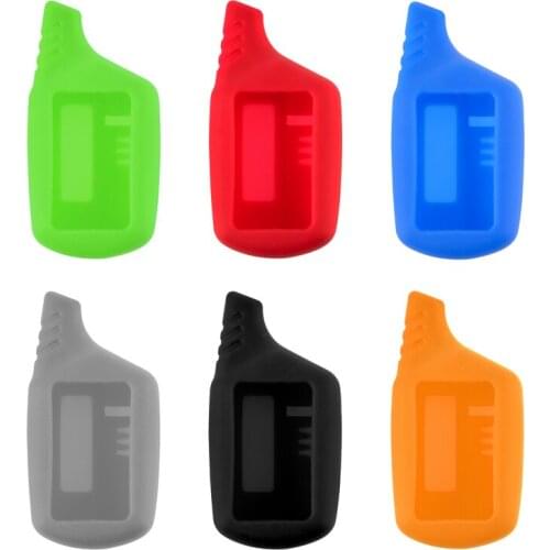 6 Colors New Silicone Key Chain Car Remote 2 Way Alarm Car Key Covers Fit for Starline B91/B61/A91/A61 KGB FX-5 Jaguar Ez-one