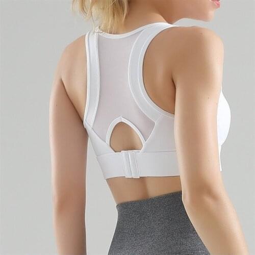 Fitness Sports Bra Push Up Underwear Women Shockproof Solid Yoga Tank Crop Top Bras Athletic Vest Gym Shirt Sport Sportswear