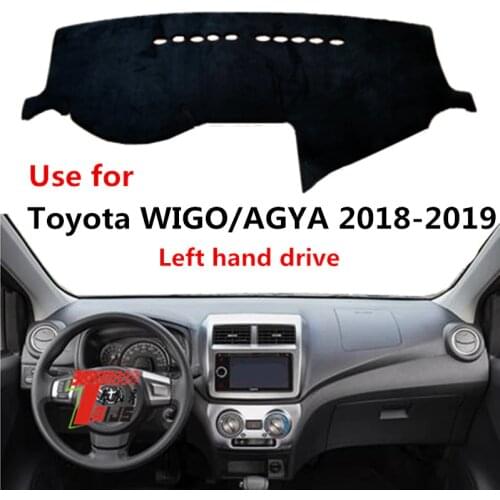 TAIJS Factory 3 colors Fashion Polyester Fibre Car Dashboard Cover For TOYOTA WIGO/AGYA 2018-2019 Right hand drive