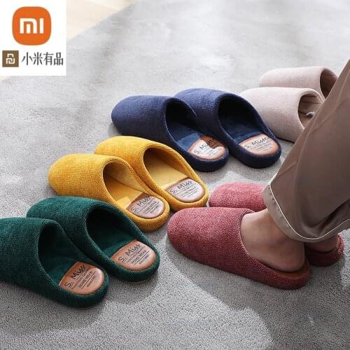 New XiaoMi Mijia Cotton Slippers Warm Comfortable In Winter, Breathable, Perspiration, Skin-friendly Plush Thick-soled Slippers