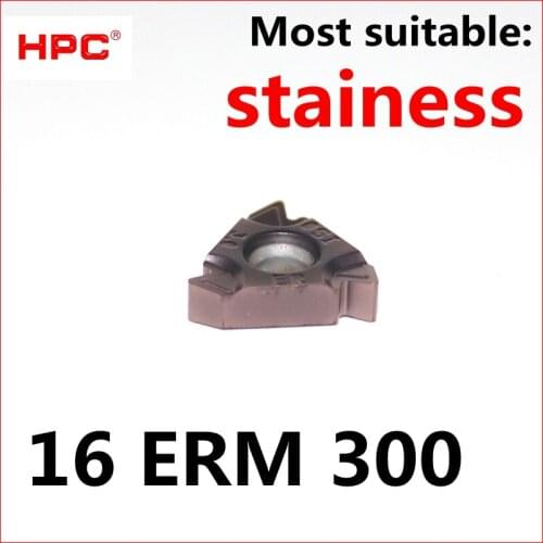 10 pcs of 16ERM300 ISO CNC most suitable for stainess cutting tools tungsten carbide thread inserts , lathe ,CNC machine
