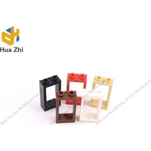 10PCS 60593 Window 1 x 2 x 3 Flat Front Building Blocks Parts MOC DIY Education Build Toys Brick