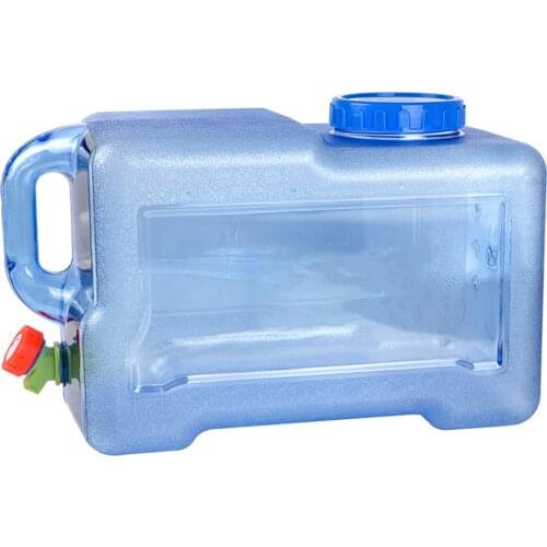 12L Capacity Outdoor Water Bucket Portable Driving Water Tank Container with Faucet for Camping Picnic Hiking Large Capacity