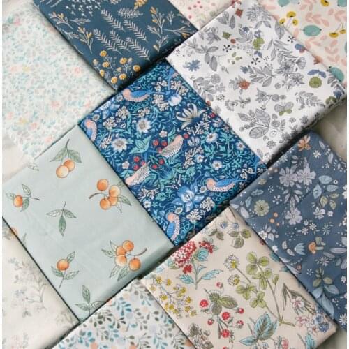 160CM*50CM Retro Ethnic Flower Cotton Fabric Patchwork Baby Quilting Bedding Sewing Clothing Doll Needlework DIY Material Cloth