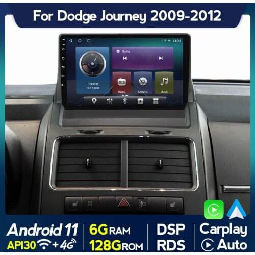2 Din Android 11 Car Radio Multimedia Player for Dodge Journey 2009-2012 Autoradio 1080P Video GPS Navigation Stereo Receiver FM