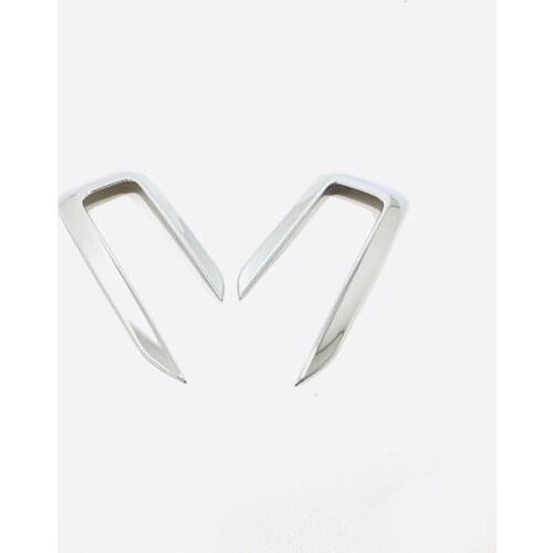 2017 2018 2019 For Volvo XC40 T5 Car Front Fog Light Lampshade Cover Trim ABS Chrome Auto Exterior Styling Accessories Sticker