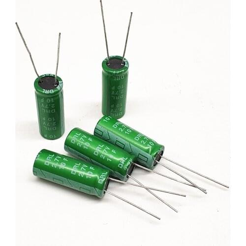 30pcs 2.7V10F energy storage capacitor 2.7V 10F winding type high current power supply