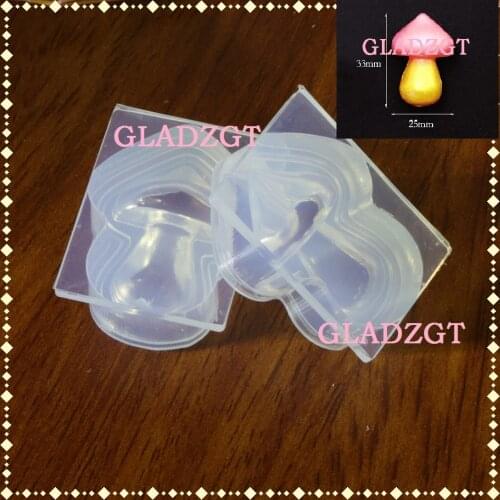 GLADZGT 3D Stereo mushrooms mold Full Transparent DIY Decorative Craft Jewelry Making resin molds for jewelry