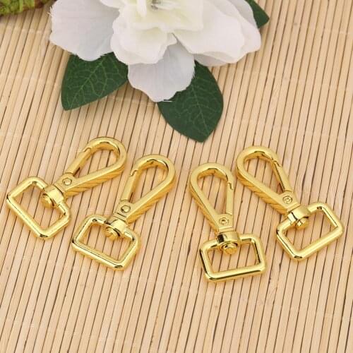 4pcs Vintage Metal Luggage Bag Buckle Snap Hook Bag Clasp DIY Key Chain