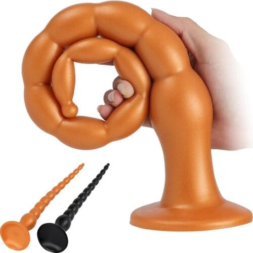 53 cm Long Anal Bead Plugs Prostate Massage Anus Dilator big Butt Plug G spot Stimulator For Men Women Masturbate Anal Sex Toys