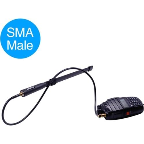 ABBREE AR-152 AR-148 Tactical Antenna SMA-Male Coaxial Extend Cable for Yaesu VX-6R TYT Wouxum Ham Two Way Radio Walkie Talkie