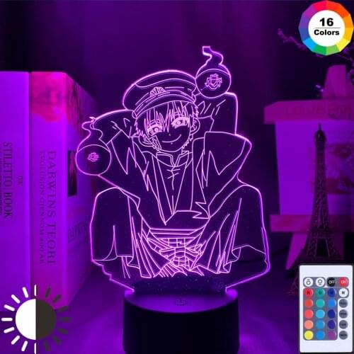 Acrylic 3D Led ANIME LAMP 7 Color Changing Nightlights Lamp For kid child Room decoration Bedside table lamp Xmas Gift