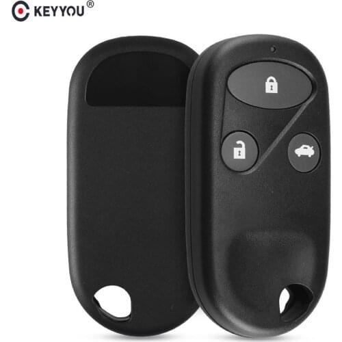 KEYYOU Remote Key Fob Shell 2/3 Buttons for Honda Civic CRV Accord Jazz Fit Odyssey Keyless Entry Case Car Style