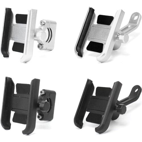 Aluminum Alloy Bike Phone Support Bicycle Motorbike Handlebar Rear View Mirror Phone Holder Stand for iphone xiaomi samsung