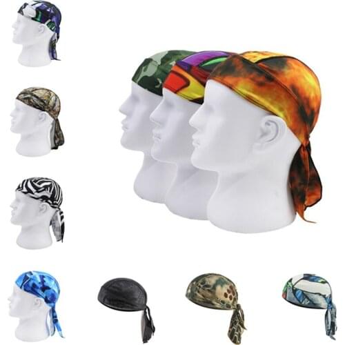 Men Women Fishing Running Cycling Pirate Cap Bike Bandanas Anti Sweat UV Headwear Sport Headband Scarf Ciclismo Cycle Headscarf