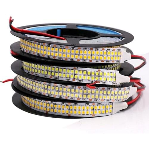 480Leds/m SMD 2835 Led Strip Double Row Flexible Led stripe 24V 12V 5M 2400Leds 240 leds/m 1200 Leds Led Tape High Brightness