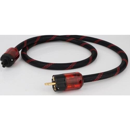 Hi-end FP-314Ag OFC series silver plated hifi power cable With Figure 8 IEC Female socket Audiophile HIFI Power Cable