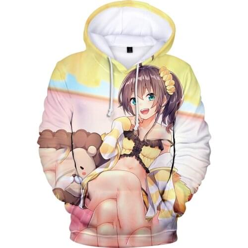 HOLOLIVE VTuber Natsuiro Matsuri 3D Print Fashion Fall Winer Suit Hoodies Sportswear Hooded Youthful Kawaii Women/Men The hooded