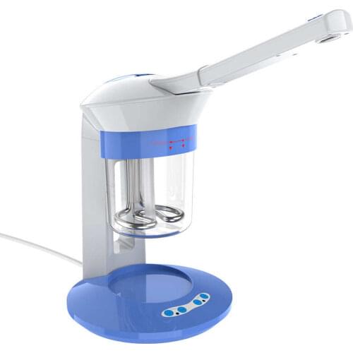 Ion Vapour Ozone Steamer Humidifier 360 Degree Rotation Deep Cleansing Moisturizing Oil Controlling Button Design Facial Steamer