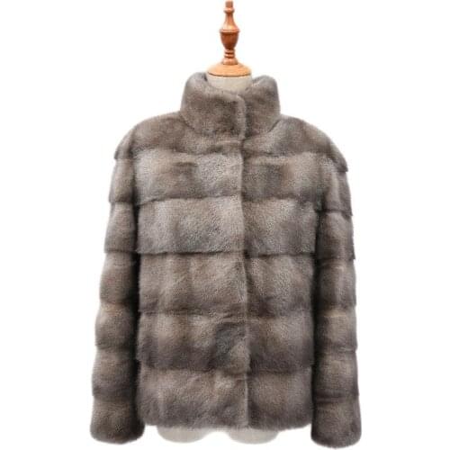 New brand mink fur coat fashion ladies winter warm natural mink fur -Leisure Korte Real Mink Fur Jacket Vrouwen Winter Dames ech
