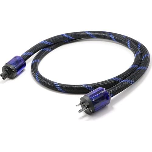 New HI-End Pure copper US Power Cord Cable Audiophile Power Cord CableUS Plug With Figure 8 IEC C7 IEC Power Cable HIFI