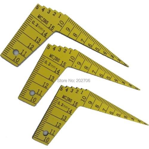 Japanese MCJBS plastic feeler gauge 1-15mm Toper Gauge Inspection Kegelmessgerat ruler for Automobile industry angle gauge