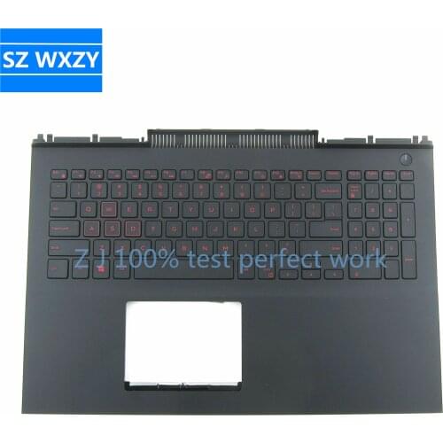 NEW Original For DELL Inspiron 15 7000 7566 7567 Laptop Palm Rest With Keyboard US Layout VFPNK 0VFPNK 100% Tested Fast Ship