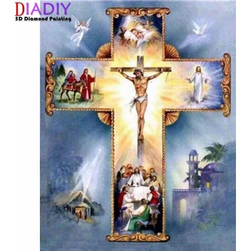 Religious Jesus Diy 5d diy Diamond Painting cross-stitch 5D diy Diamond Embroidery Full Square&round Drill Rhinestones