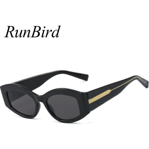 RunBird Fashion Square Sunglasses for Women Thick Frame Clear Leopard Male Sun Glasses for Ladies Uv400 2021 Winter 5486
