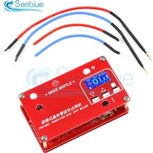 DC 12V Portable Transistor Mini Spot Welding Machine With LCD Display PCB Circuit Board Welding Equipment Spot Welding Machine