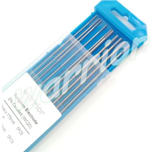 DC TIG Welding Tungsten Electrode WC20 2% Ceriated 1.6/2.4mm*175mm (1/16" 3/32" X 7" )