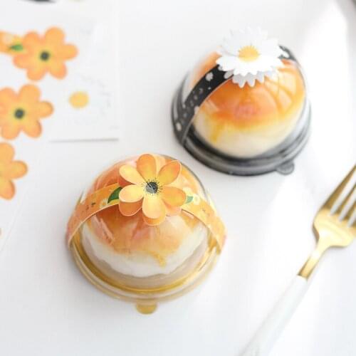 Egg Yolk Pastry Packaging Box Gift Cake Box Tag Sticker Seal Sealing Label Sticker For Baking Cake Packaging Sticker Gift Bags