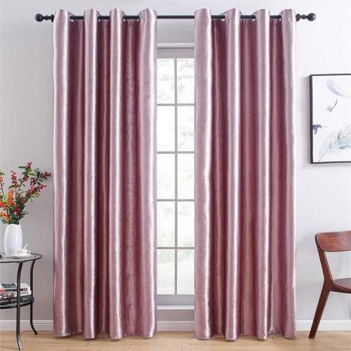 Blackout Curtains Solid Embossing Modern Window Treatment Curtains Shades for Living Room Bedroom Curtains Fabric Drape