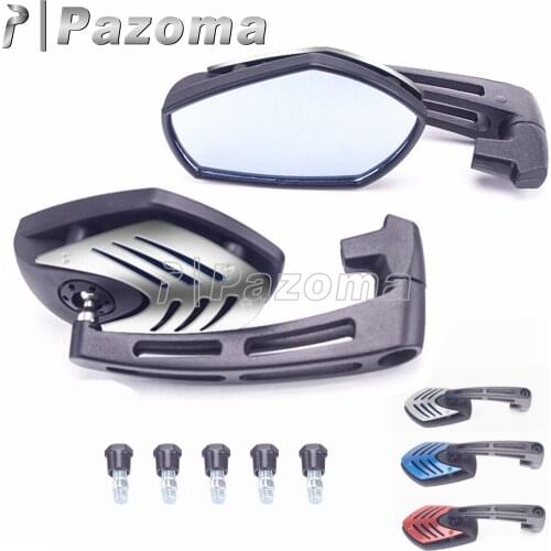 2pcs Universal 8mm 10mm Motorcycle Mirror Handle Rear View Mirrors for Honda Yamaha Kawasaki Suzuki Scooter Street Sports Bike