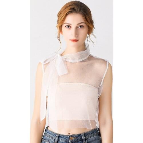 Ladies Large Pointed Lapel Pointed Lapel Business Women Fake Collar Detachable Collar Shirt Female False Collar Necklace Dress