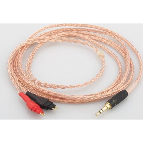 1.5M braid 8 Cores 5N PCOCC copper Headphone Upgrade Cable for HD580 HD600 HD650 Headphone