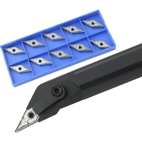 1pc S20R-MVXNR16 S25R-MVXNR16 Internal Turning Tool Holder VNMG16 Carbide Inserts Lathe Bar CNC Cutting Tools Set