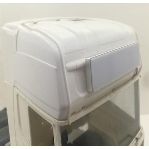 1pc Roof Lights Box Square LED Top Cab Light for 1/14 Tamiya Scania Volvo 56360 R730 RC Truck Modification Accessories