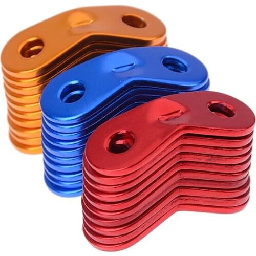 Outdoor Camping Aluminum Alloy Cord Runners Rope Tensioners Tent Guy Line Rope Tensioners 10Pcs