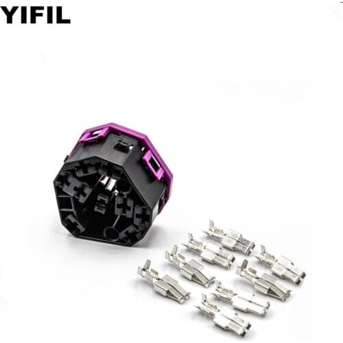 2/4/10pcs/lot 8 Pin/Way Ignition Switch Plug Connector For VW Jetta Golf MK4 Beetle Passat 4A0 971 975