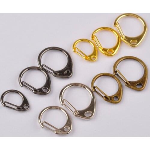 200piece Swivel Lobster Clasp Snap Hooks Keychains Key Ring Connector For Bag Belt Dog Chains DIY Jewelry Making Findings