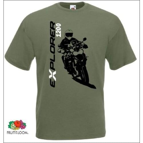 2019 Fashion British Motorbike Tiger Explorer 1200 T-SHIRT Motorcycle T Shirt Tee shirt