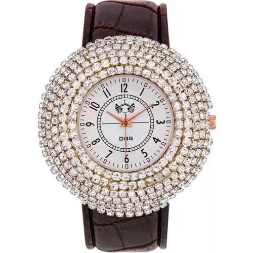 2021 Luxury New Authentic Full Diamond Watch Fashion Women Inlaid Crystal Super Flash High Quality Watches Bulk Items Wholesale