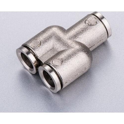3 Way Port Y shape Air Pneumatic 12mm 10mm 8mm 6mm 4mm OD Hose tube push in gas Plastic Pipe fitting connector quick fitting