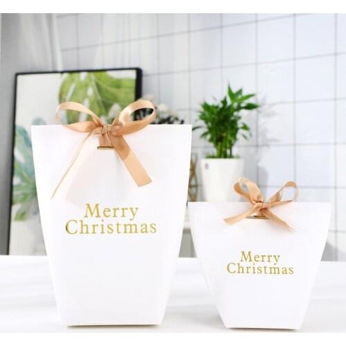 5pcs Christmas Gift Boxes Home Decoration Cookies Gift Box Candy Packaging Box Merry Christmas Gifts For Children Near Year 2022