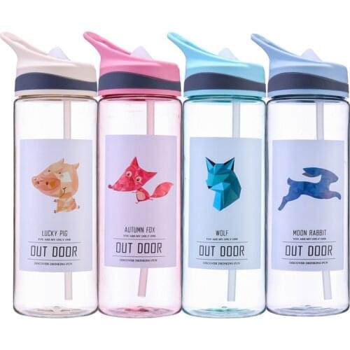 700ml Camping Sports Bottle with Straw Leakproof Portable Water Bottle Large Capacity Bottle BPA Free for Traveling