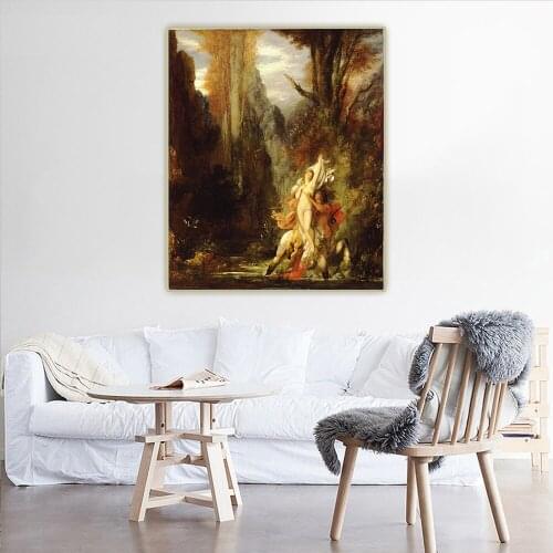 Dejanira Autumn by Gustave Moreau Canvas Art Oil Painting Artwork Aesthetic Picture Poster Wall Hanging Decor Home Decoration