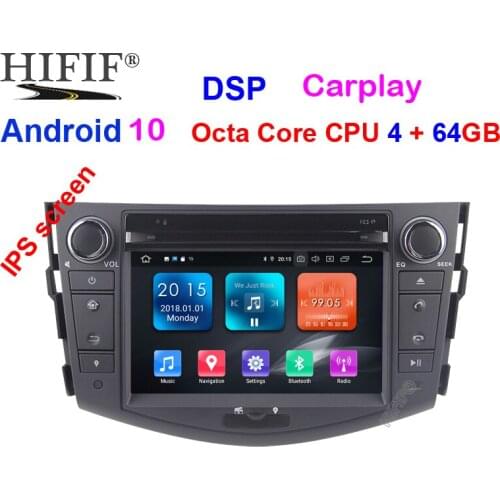 IPS Android 9.0 TDA7851 DSP car dvd multimedia player 7'' 2 Din radio GPS Navi for Toyota RAV4 Rav 4 2007 2008 2009 2010 2011