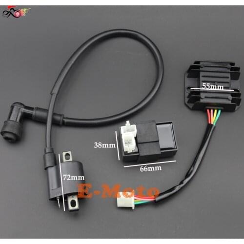 Ignition Coil + CDI UNIT + Regulator Rectifier 125cc 150cc 200cc 250cc 300cc PIT PRO Quad Dirt Bike ATV Buggy