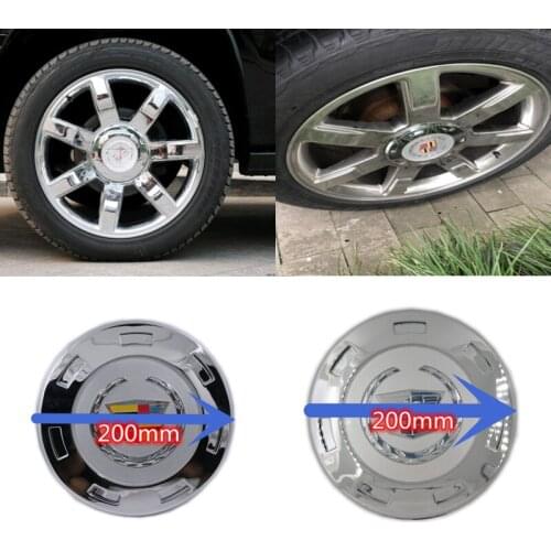 4PCS 200mm WHEEL CENTER CAP for 07-14 CADILLAC ESCALADE COLORED CREST 22" for 7 SPOKE 9596649